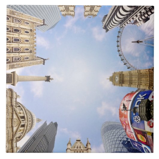 London-Sehenswürdigkeiten Fliese (Vorderseite)
