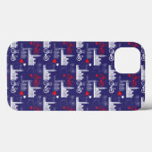 London Sehenswürdigkeiten Pattern Case-Mate iPhone Hülle (Rückseite (Horizontal))