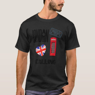 London Sehenswürdigkeiten Souvenir Telefonzelle Gr T-Shirt