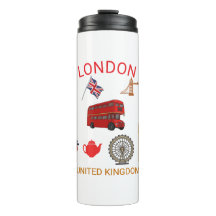 London Sehenswürdigkeiten Travel-Themed Print