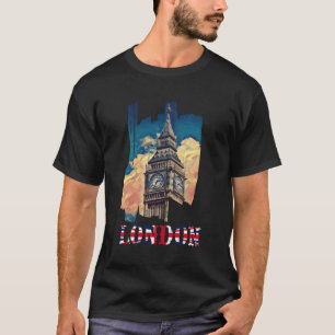 London Sehenswürdigkeiten Vintag UK Cool London Vi T-Shirt