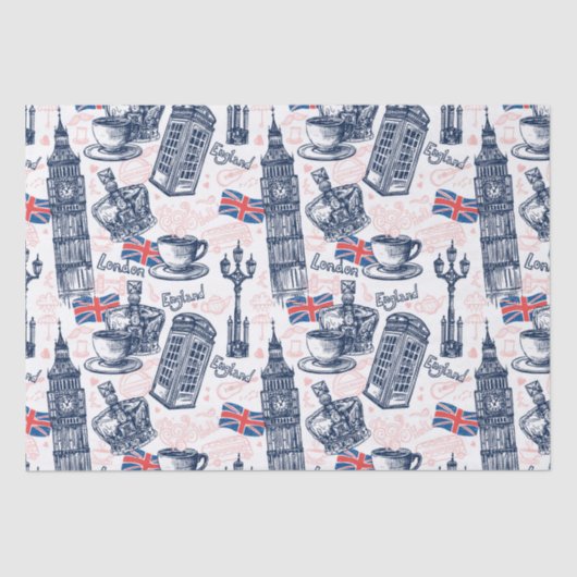 London Seidenpapier (Vorderseite)
