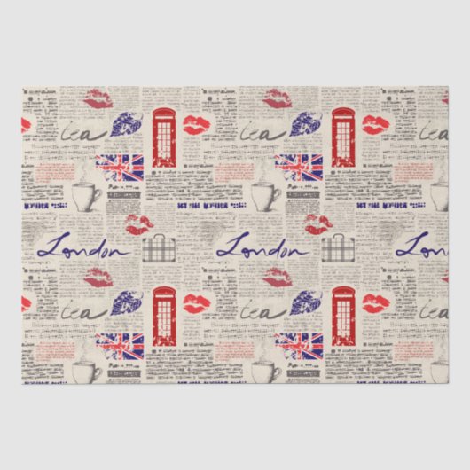 London Seidenpapier (Vorderseite)