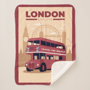 LONDON Sherpa Blanket Sherpadecke
