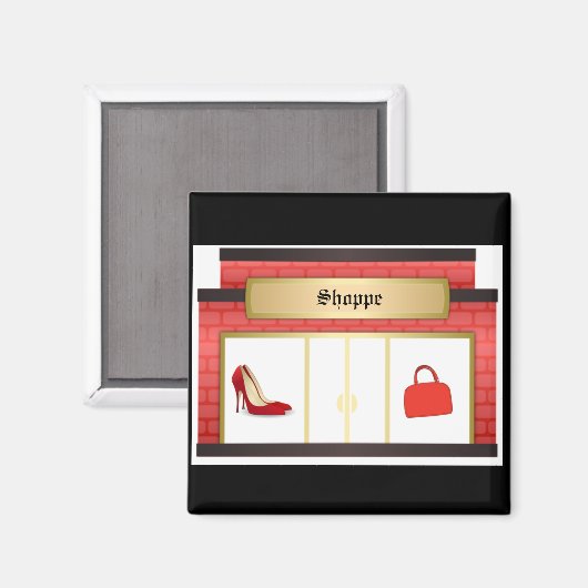 London Shopping Theme Magnet (Vorderseite/Rückseite)