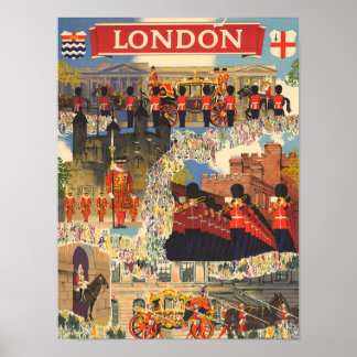 London Sightseeing - Vereinigtes Königreich Poster