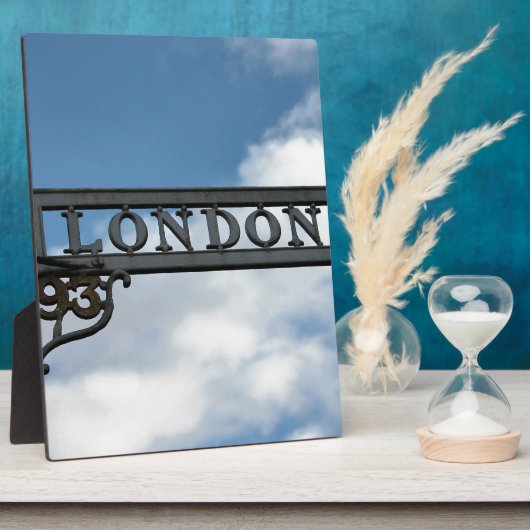 London Sign Fotoplatte (Seite)