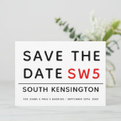 LONDON SIGN | SAVE THE DATE (Stehend Vorderseite)