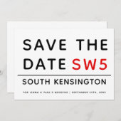 LONDON SIGN | SAVE THE DATE (Vorne/Hinten)