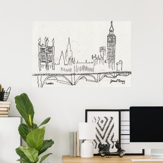 London Sketch Poster (Heimbüro)