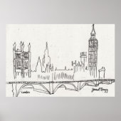 London Sketch Poster (Vorne)