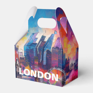 London Skyline Abstrakt Art Geschenkschachtel