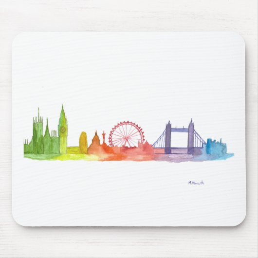London Skyline abstrakt Art Printing Mousepad (Vorne)