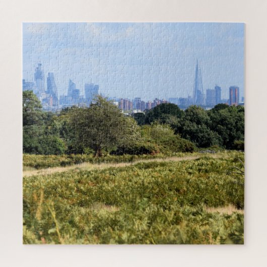 London Skyline aus Richmond Park - 20 x 20 Zoll Puzzle (Vertikal)