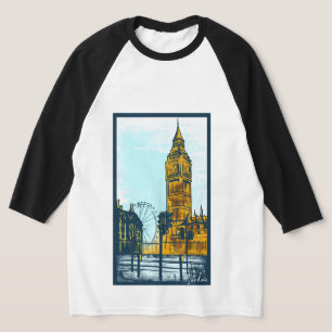 London Skyline Big Ben Graphic T - Shirt