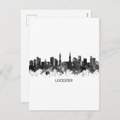 London Skyline BW Feiertagspostkarte (Vorne/Hinten)