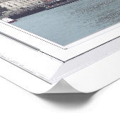 London Skyline City View Fake Window Poster (Ecke)