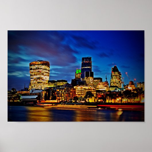 London Skyline Cityscape Poster (Vorne)