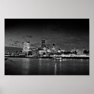 London Skyline Cityscape Poster
