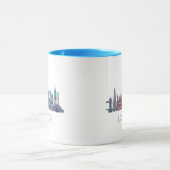 London Skyline Colored Gebäude Tasse (Zentrum)