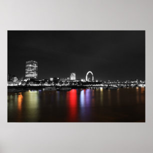 London-Skyline coloursplas Poster