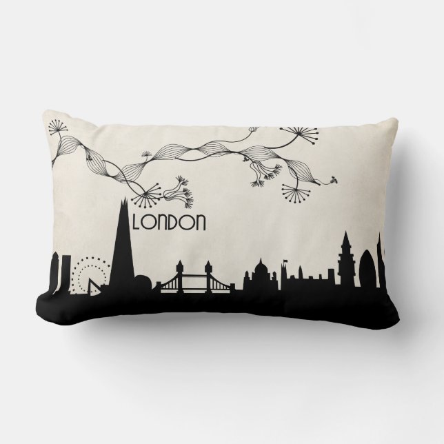 London Skyline Deko Lendenkissen (Vorderseite)