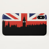 London-Skyline | die britische Flagge Case-Mate iPhone Hülle (Rückseite (Horizontal))