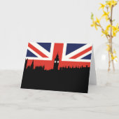 London-Skyline | die britische Flagge Karte (Gelbe Blume)