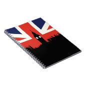 London-Skyline | die britische Flagge Notizblock (Rechte Seite)