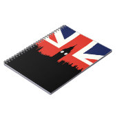 London-Skyline | die britische Flagge Notizblock (Linke Seite)