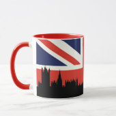 London-Skyline | die britische Flagge Tasse (Links)