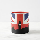 London-Skyline | die britische Flagge Tasse (Zentrum)