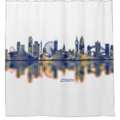 London Skyline Duschvorhang (Vorderseite)