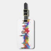 London-Skyline Gepäckanhänger (Vorderseite vertikal)