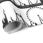 London Skyline Gift Wrap London Wrapping Paper Geschenkpapier (Rolleneckpunkt)