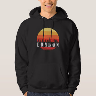 London-Skyline im Retro-Vintage-Stil Hoodie