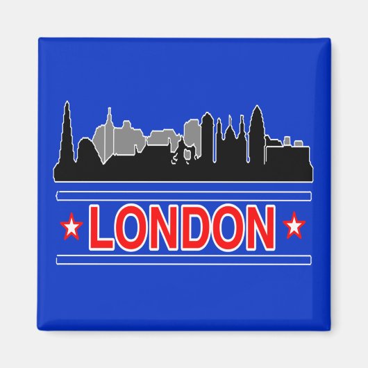London Skyline Kühlschrankmagnet (Vorne)
