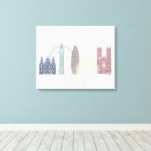 London Skyline Leinwanddruck (Insitu (Holzboden))