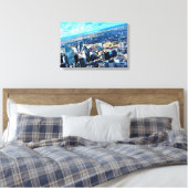 London Skyline Leinwanddruck (Insitu (Schlafzimmer))