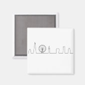 London Skyline Magnet (Vorderseite/Rückseite)