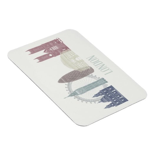 London Skyline Magnet (Rechte Seite)