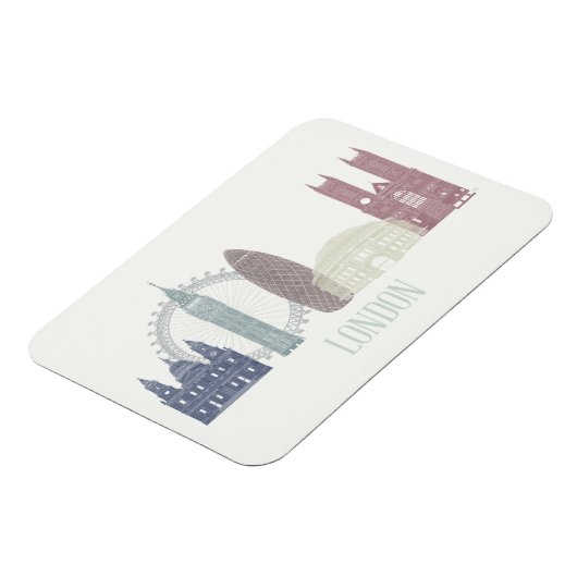 London Skyline Magnet (Linke Seite)