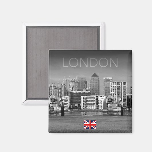 London Skyline Magnet (Vorderseite/Rückseite)