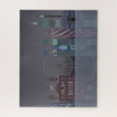 London Skyline Night Reflections Puzzle (Vertikal)