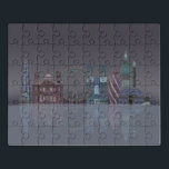 London Skyline Night Reflections Puzzle<br><div class="desc">London Skyline Night Reflections by Fab Funky. Die Sehenswürdigkeiten Londons sind mit einem wunderschönen Nachthimmel konfrontiert.</div>