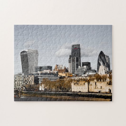 London Skyline Panorama Geschenkposter Puzzle (Horizontal)