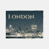 London Skyline Panorama Urban Souvenir Geschenk Fleecedecke (Vorderseite (Horizontal))