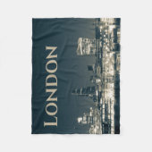London Skyline Panorama Urban Souvenir Geschenk Fleecedecke (Vorderseite)