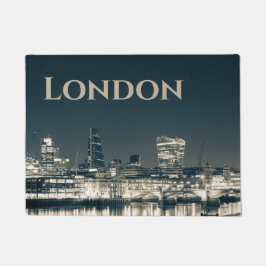 London Skyline Panorama Urban Souvenir Geschenk Fußmatte