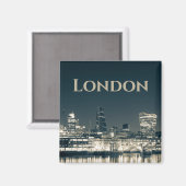 London Skyline Panorama Urban Souvenir Geschenk Magnet (Vorderseite/Rückseite)